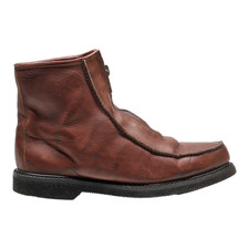 DOUBLE H Ankle Boots Brown Leather Mens UK 11