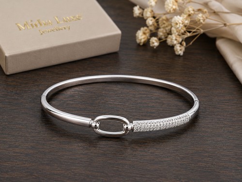 Women silver tone crystal - tone,