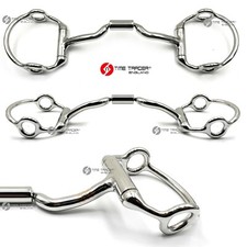 Cheltenham Running Gag Horse Bit Snaffle with Plain Roller 5" 5.5" 6" UK Stock