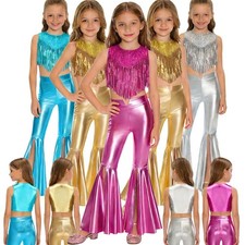 Girls Set Disco Outfits Dance