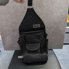 Papermania Black Polka Dot Craft Tote Bag Art supply Carry Case