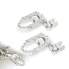 For Buell XB9S Lightning XB9SX 03+ 40mm Lower Front Foot Pegs Wide Rider Silver