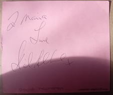 ORIGINAL AUTOGRAPH DAVID HAMILTON Radio DJ