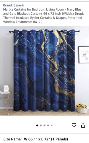 Navy blue gold marbled - gold,