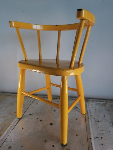 Antique child arm chair old - chair,