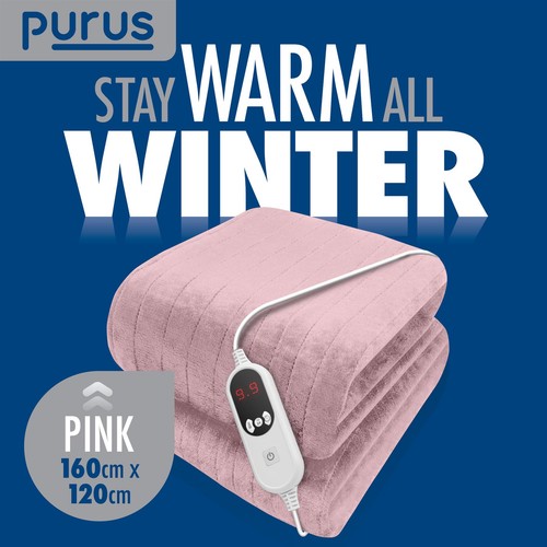 Electric throw heated blanket - heated,