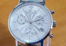 Mens Black Leather Yves Camani