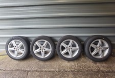 SEAT LEON MK2 16" ALLOY WHEELS 3 GOOD TYRES 205/55/R16 FAST P&P