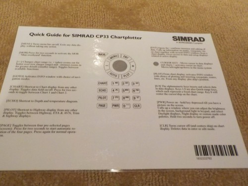 Laminated quick guide - laminated, for