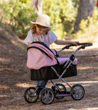 Silver Cross Ranger Doll Pram Stroller Buggy Pushchair Girls Kids Fun Play Toy