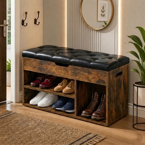 Ottoman shoe storage - shoe,