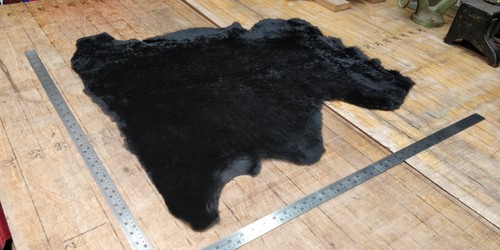 Black genuine sheepskin seat - genuine,
