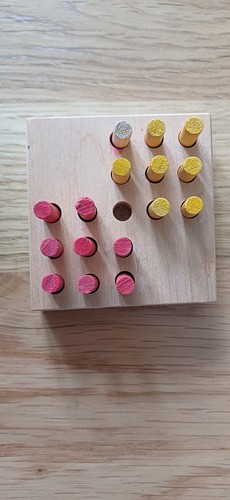 Vintage wooden noughts - wooden,