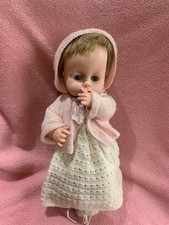 Vintage 1960s Chiltern Babykins 14" Thumb Sucking Baby Doll ( Pls See All Pics)