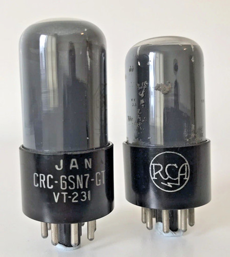 Rca jan 6sn7 grey valves - 6sn7,