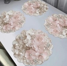 X4 Fancy Pink & White Flower