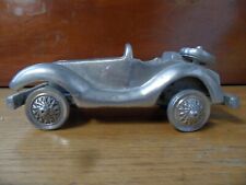 Vintage Cast Metal Aluminium 2 Seater Sports/Racing Car Desk Model
