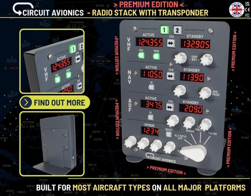 Radio stack with transponder - stack,