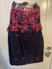 Sophie Grey Navy Floral Pencil