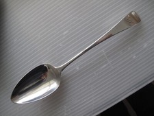 Silver serving spoon - Peter & William Bateman - London 1810 - initialled JSK