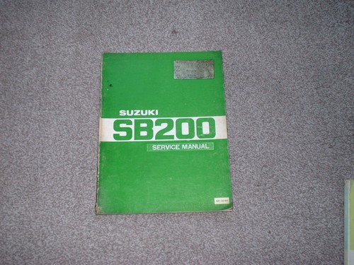 Genuine suzuki sb200 workshop - suzuki,