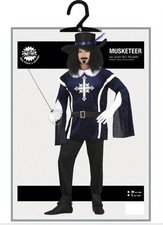 BLUE MUSKETEER COSTUME - MEN's