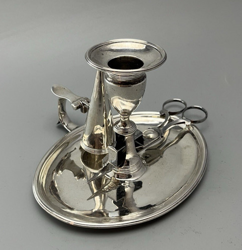 George iii silver chamberstick - george,
