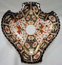 Antique Royal Crown Derby, Traditional Imari 2451, Arrowhead Dish, c1892