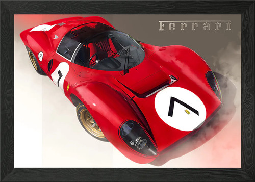 Classic ferrari 330 framed - classic,
