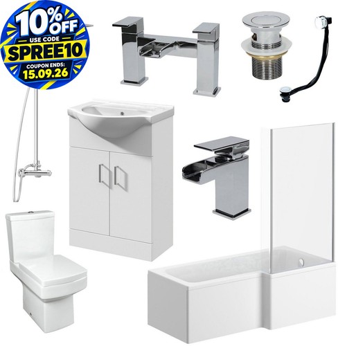 Complete bathroom suite - complete, l