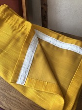 Set 5 Pairs Vintage Curtains Mustard Yellow VW Camper Van 70's Retro Prop