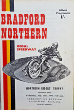 Speedway - Northern Riders Trophy @ Odsal, Bradford  15 July 1970