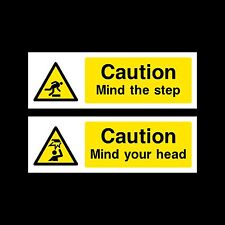 Mind your Head / Mind the Step Sign, Sticker - All Sizes & Materials