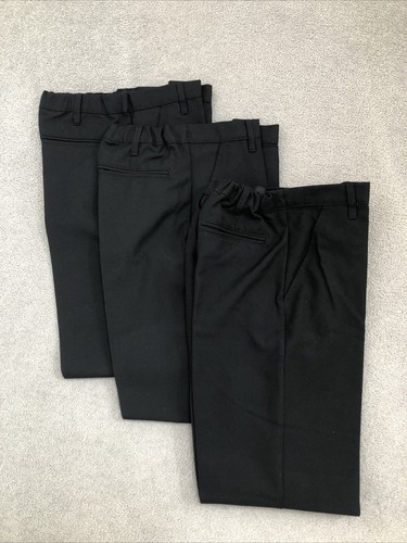Boys school black trousers - black,