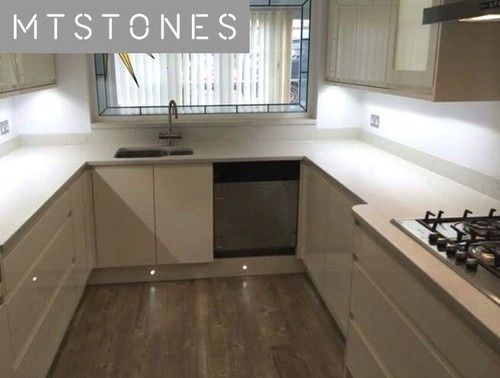 White glitter quartz stone - glitter,