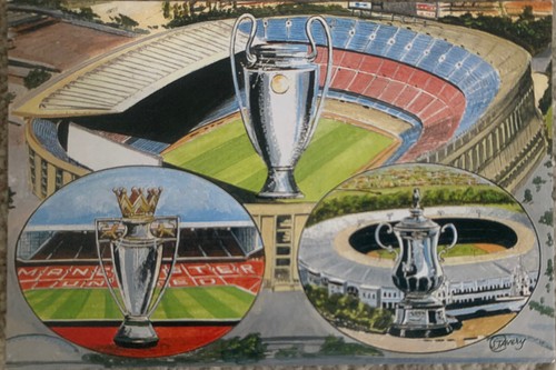 Manchester united treble - manchester, ‘treble