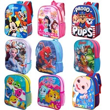Boys Girls Kids Backpack Childrens Character Rucksack Junior Toddlers School Bag