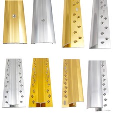 CARPET METAL COVER STRIP - DOOR BAR TRIM - THRESHOLD - SILVER / BRASS