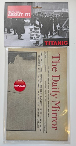 Reproduction titanic newspaper - reproduction,
