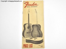 1969 Fender Price List: Guitar