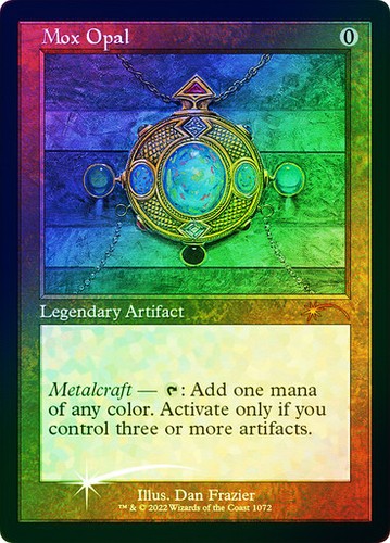 Foil etched mox opal - etched,