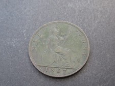 1867 Victoria Bronze Half