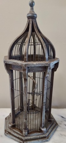 Vintage large wood metal - large,