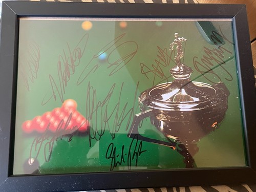 Snooker world champions - champions, signed