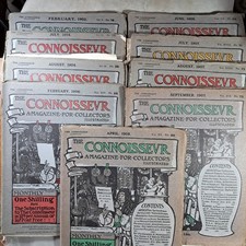 The Connoisseur 'A Magazine For Collectors' 9x Issues from 1903 to 1908