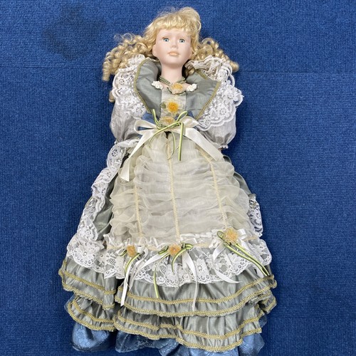 Vintage large porcelain doll - porcelain,
