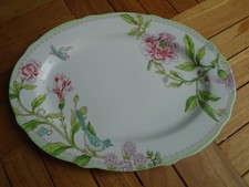 Sanderson for Portmeirion Porcelain Garden large oval platter