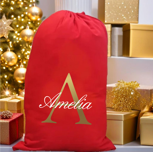 Personalised santa sacks - personalised,