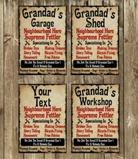 Grandad garage shed - grandad's,
