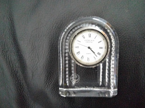 Edinburgh crystal clock made - ,
